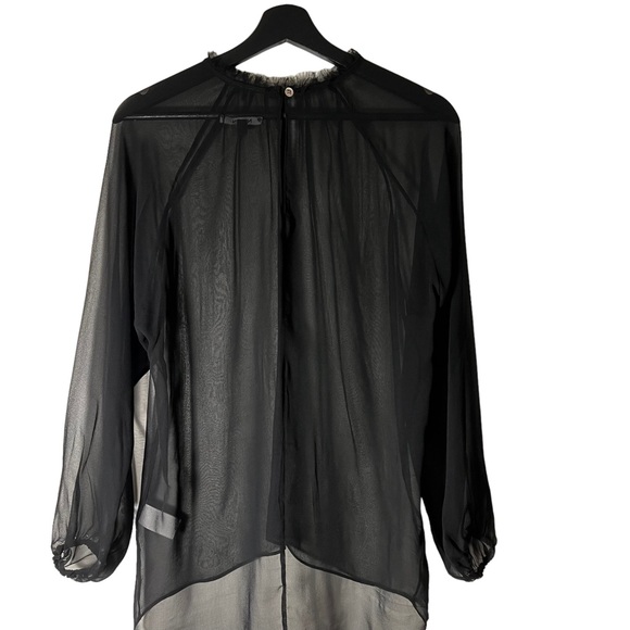 Women’s Naven Silk Sheer Black Top - Picture 3 of 9